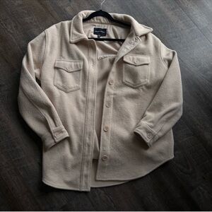 Hilary Radley Beige Fleece Jacket